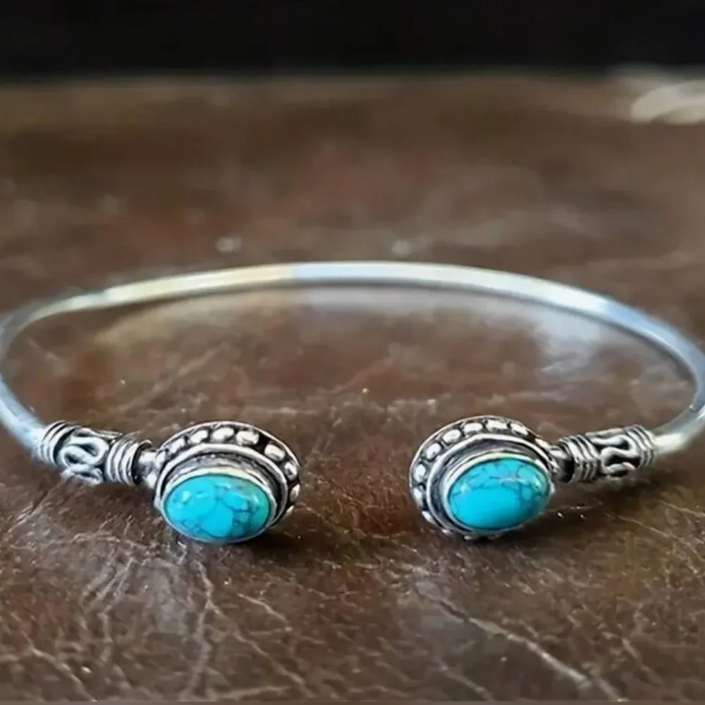 Boho Turquoise Bangle #1768 - Picture 1 of 3